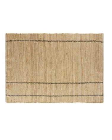 Tapis en jute et coton marron 140X200