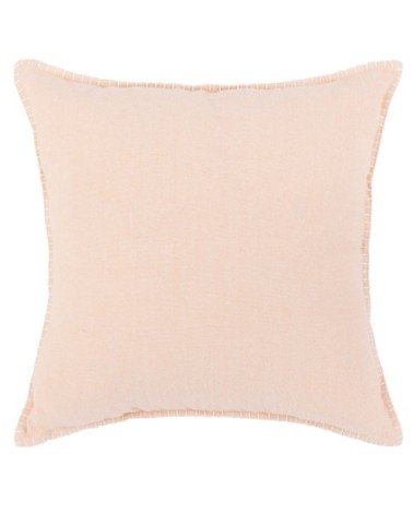 Housse de coussin en coton orange corail 40x40