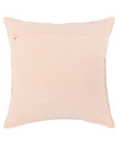 Housse de coussin en coton orange corail 40x40