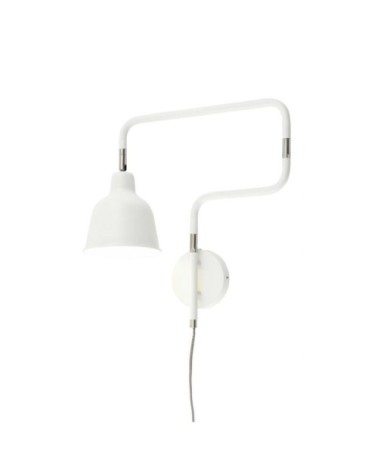 Applique articulée métal blanc L21-57cm