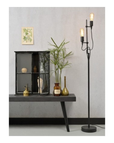 Lampadaire noir H152cm