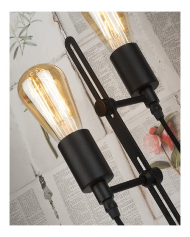 Lampadaire noir H152cm