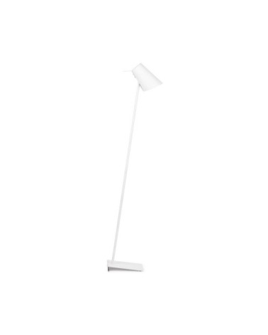 Lampadaire blanc finition gomme H139cm