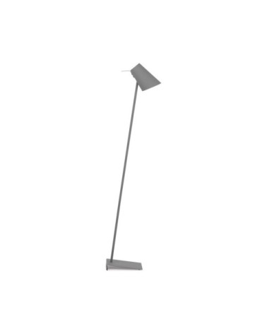 Lampadaire gris finition gomme H139cm