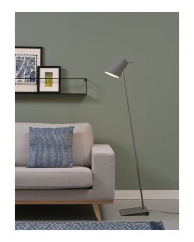 Lampadaire gris finition gomme H139cm