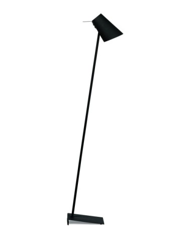 Lampadaire noir finition gomme H139cm