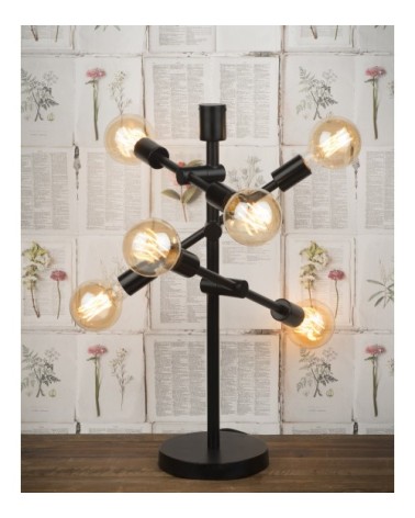 Lampe à poser noire H64cm