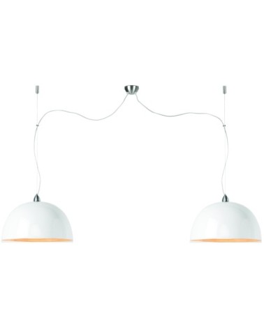 Suspension double en bambou L135cm