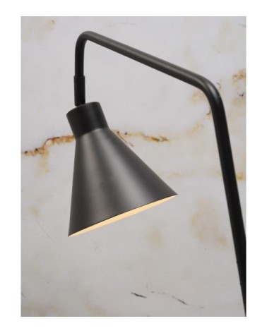 Lampe de table en métal noir H55cm