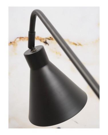 Lampe de table en métal noir H55cm