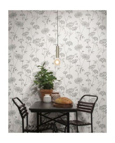 Suspension en fer doré H20cm