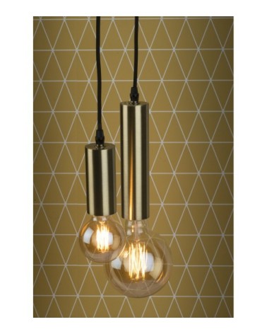 Suspension en fer doré H20cm