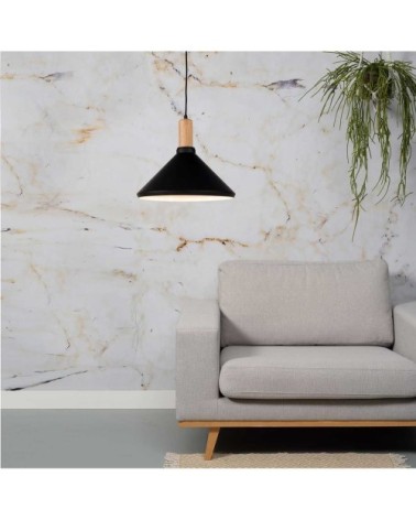 Suspension en fer noir H30cm