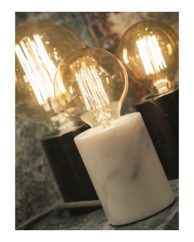 Lampe de table en marbre blanc H10cm