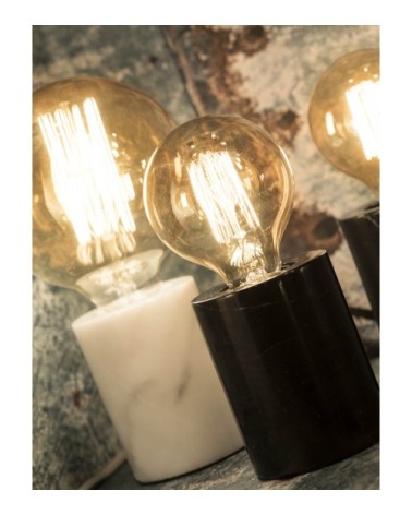 Lampe de table en marbre blanc H10cm