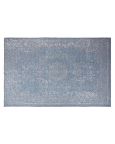 Tapis vintage bleu effet vieilli 190x290