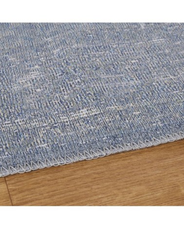 Tapis vintage bleu effet vieilli 190x290