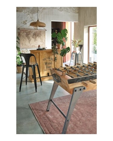 Tapis vintage rouge brique effet vieilli 190x290