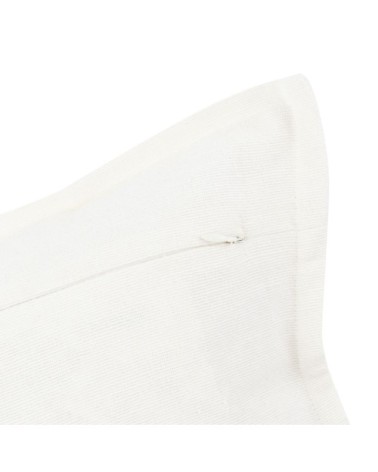 Housse de coussin en coton texturé blanc 40x40