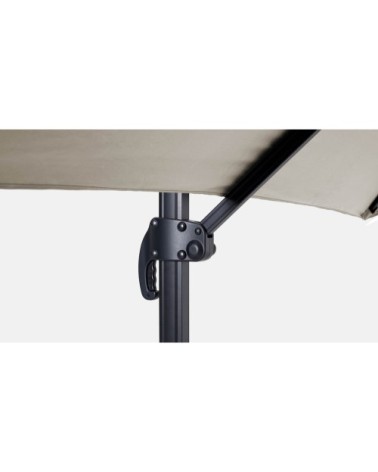 Parasol déporté rectangulaire 4x3m écru