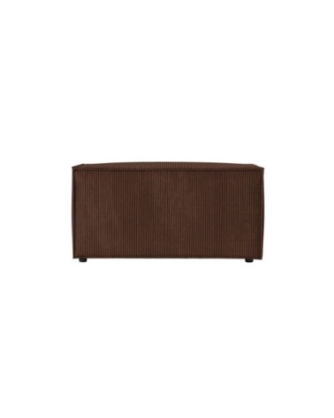 Pouf en velours côtelé - marron