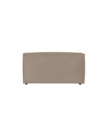 Pouf en tissu bouclette - taupe