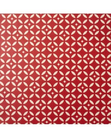 Nappe enduite rectangle 160 x 200 cm rouge