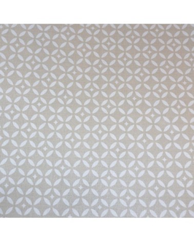 Nappe enduite carrée 120 x 120 cm beige