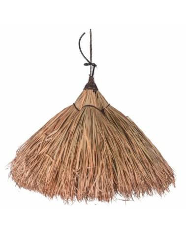 Suspension feuille de palmier et son support bambou