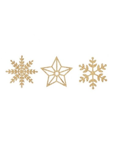 Noël Die-cut flocons dorés