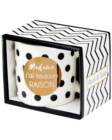 Mug cadeau madame a toujours raison