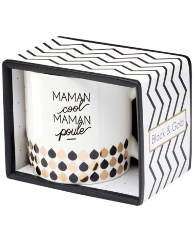 Mug cadeau maman cool, maman poule