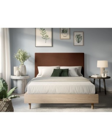 Tête de lit en velours côtelé - 160cm - marron