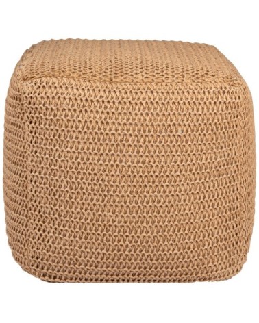 Pouf en fibre végétale