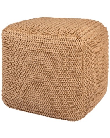 Pouf en fibre végétale