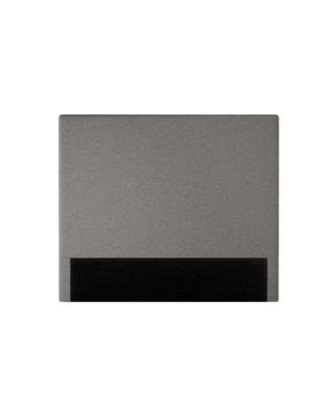 Tête de lit en tissu bouclette - 140cm - gris