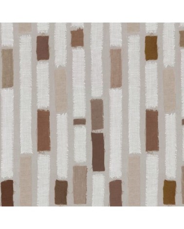 Nappe enduite ronde 160 x 160 cm chocolat