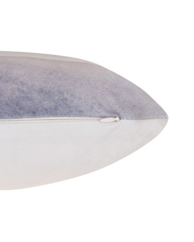 Housse de coussin en suédine imprimé bleu 30x50