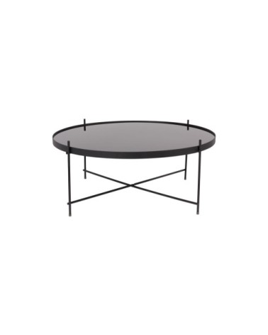 Table basse design ronde XXLarge noir