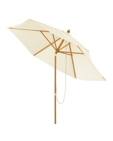 Parasol inclinable 3x3m en aluminium toile écrue