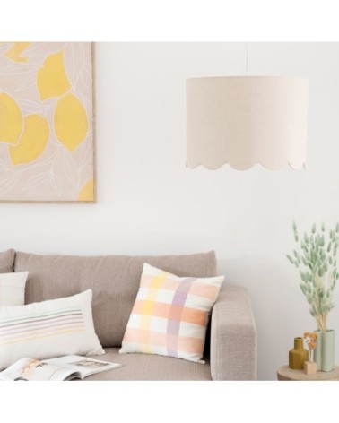 Suspension en lin crème D36