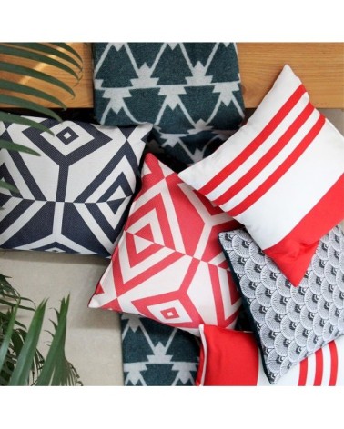 Housse de coussin coton Bleu 40x40 cm