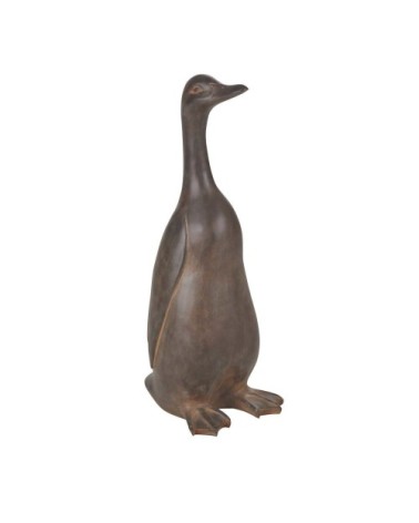 Statuette canard en résine coloris bronze H67