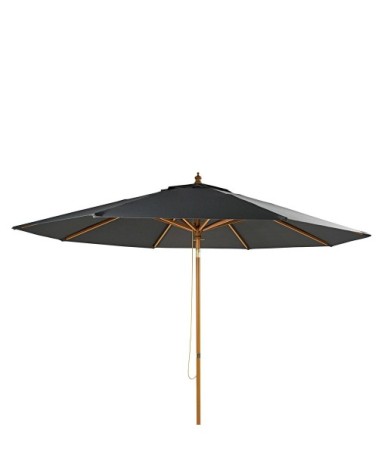 Parasol inclinable 3x3m en aluminium toile gris anthracite