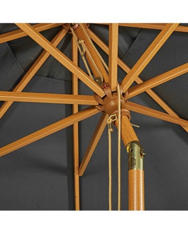 Parasol inclinable 3x3m en aluminium toile gris anthracite