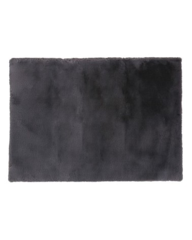 Tapis imitation fourrure gris anthracite 160x230