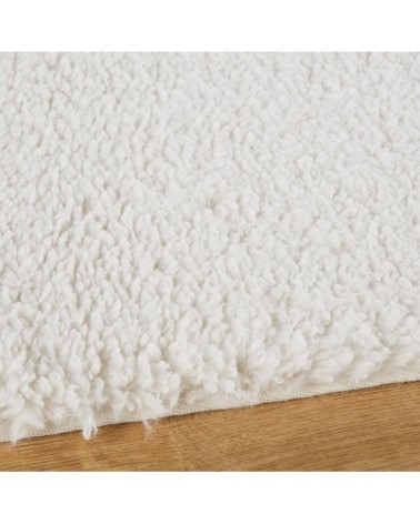 Tapis à bouclettes blanches 160x230