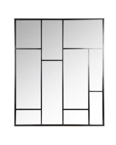 Miroir en métal noir 76x90