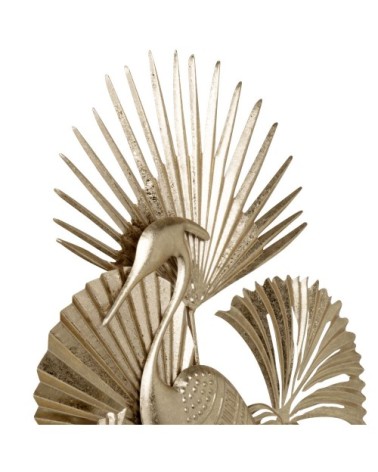 Déco murale oiseau et feuilles de palmier 49x70