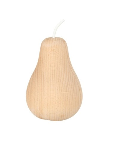 Statuette poire en bois de hêtre H17